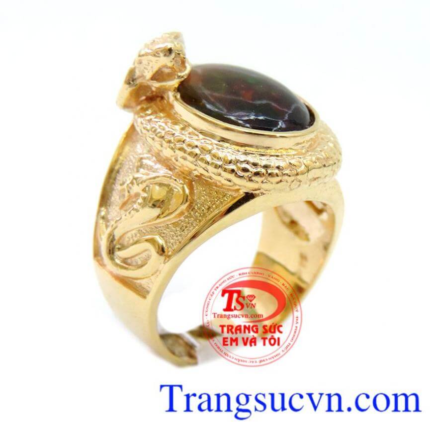 Nhẫn nam Opal quý, Nhẫn nam đá quý, nhẫn nam vàng tây Nhẫn nam Opal quý, Nhẫn nam đá quý, nhẫn nam vàng tây
