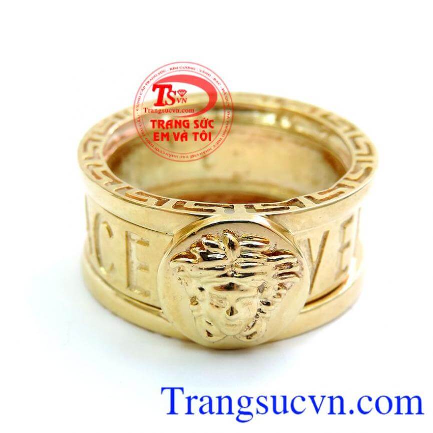 Nhẫn Vàng Versace Nam 10k, Nhẫn nam giá rẻ, nhẫn nam vàng sang trọng Nhẫn Vàng Versace Nam 10k, Nhẫn nam giá rẻ, nhẫn nam vàng sang trọng