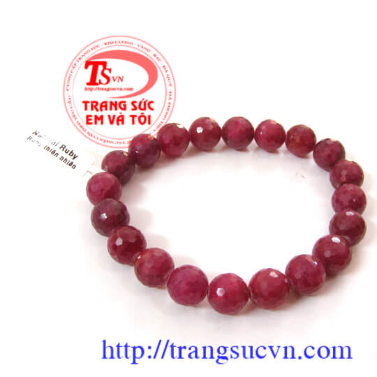 Lắc tay đá quý ruby