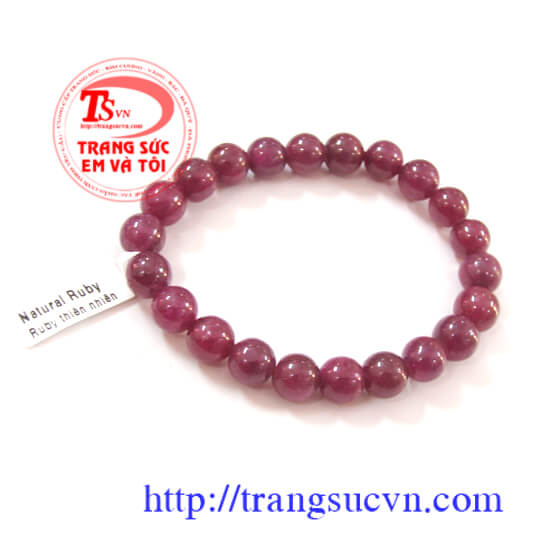 Ruby Hạt Vòng Tay