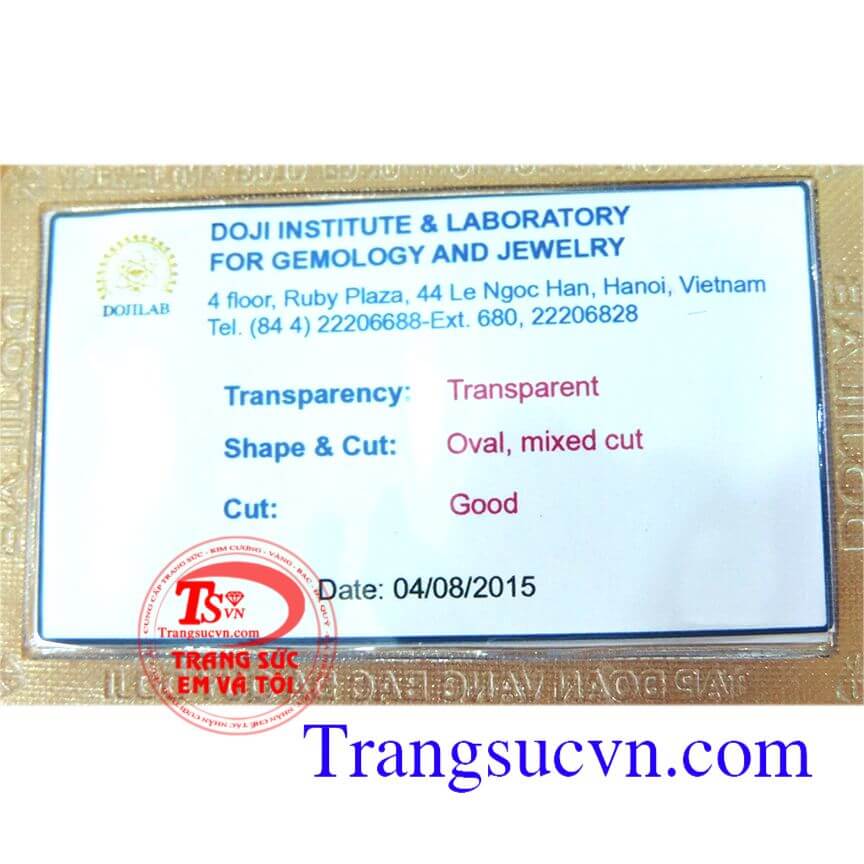 Đá quý Sapphire kiểm định Doj, đá quý Sapphire