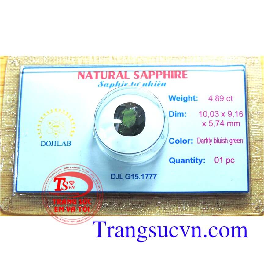 Sapphire tự nhiên kiểm định	