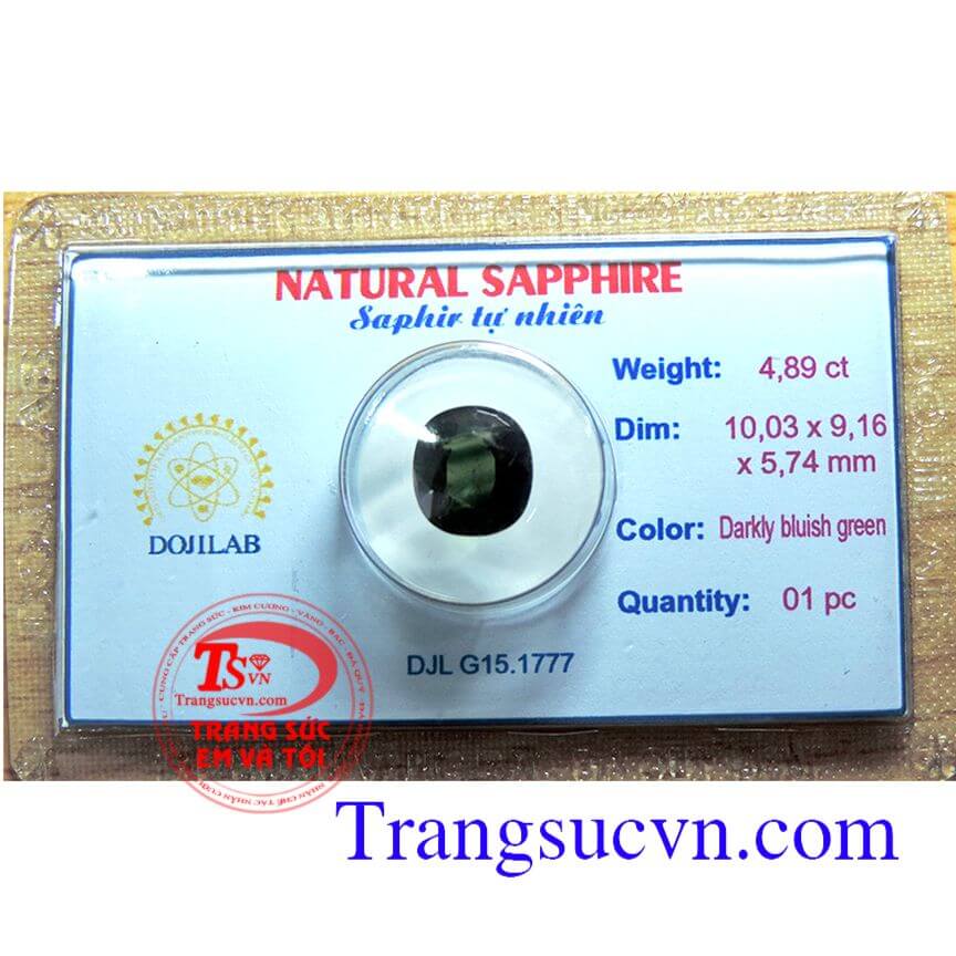 Sapphire tự nhiên kiểm định	