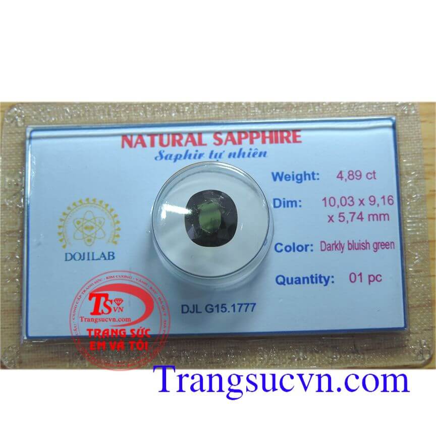 Sapphire tự nhiên kiểm định	