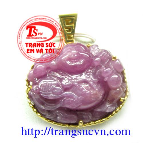Mặt dây nam ruby khắc phật di lặc Mat-day-ruby-nam-phat-di-lac