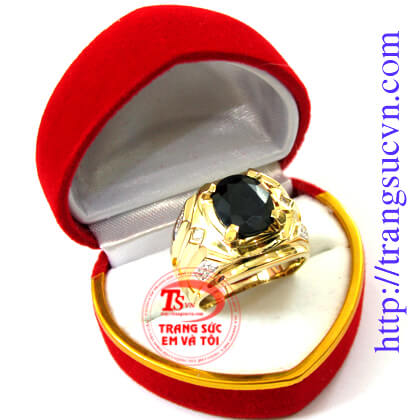 Nhẫn saphire thiên nhiên	