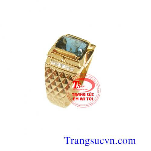 nhan nam vang,nhẫn nam vàng, Nhẫn nam theo mệnh, nhan nam theo menh, vàng tây 18k, gắn đá quý ruby, sapphire, toapz, nhẫn nam vàng tây