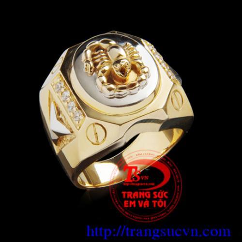 nhan nam vang,nhẫn nam vàng, Nhẫn nam theo mệnh, nhan nam theo menh, vàng tây 18k, gắn đá quý ruby, sapphire, toapz, nhẫn nam vàng tây