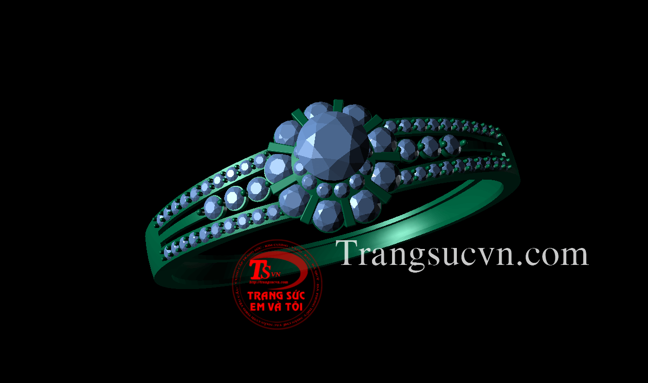 Vòng tay vàng gắn đá, vong tay theo yeu cau 3D