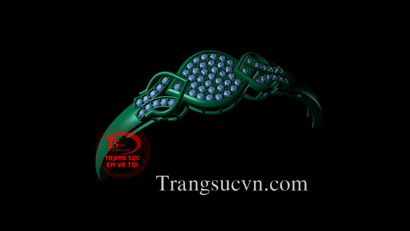 Vòng tay vàng gắn đá, vong tay theo yeu cau 3D