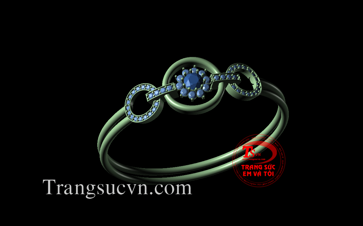 Vòng tay vàng gắn đá, vong tay theo yeu cau 3D