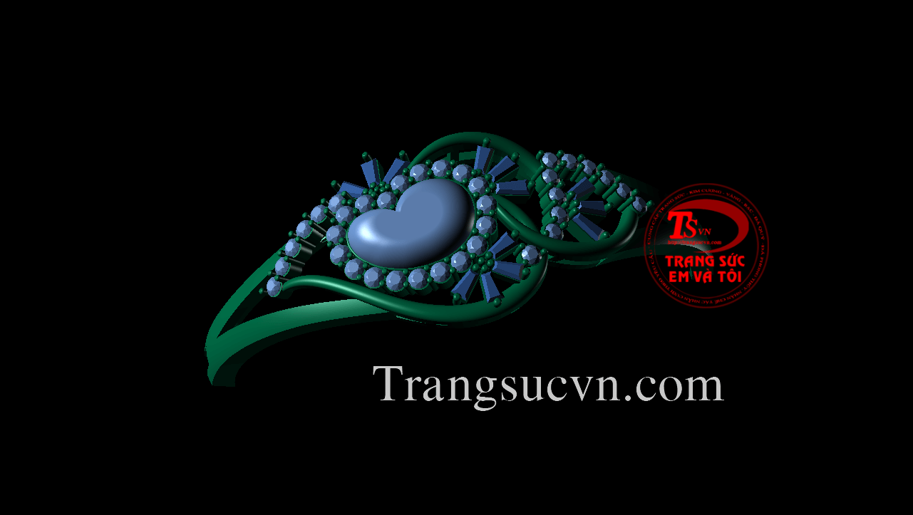 Vòng tay vàng gắn đá, vong tay theo yeu cau 3D
