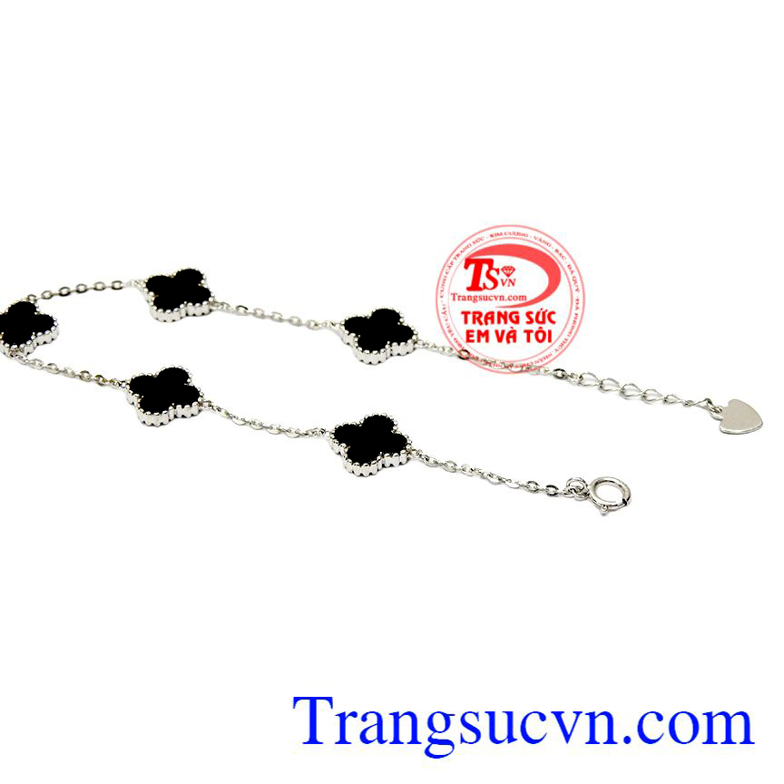 Lắc tay v&agrave;ng trắng may mắn, Lắc tay nữ v&agrave;ng, Lắc v&agrave;ng t&acirc;y cao cấp