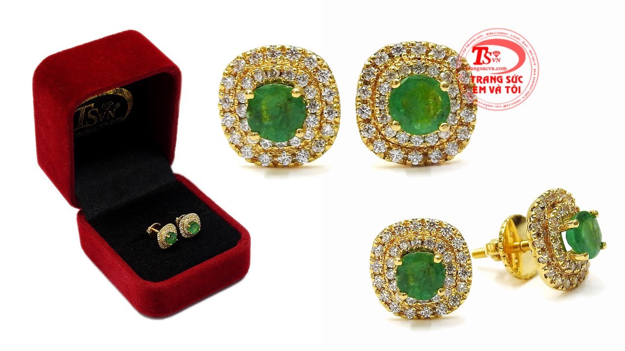 Hoa tai emerald Hoa tai emerald