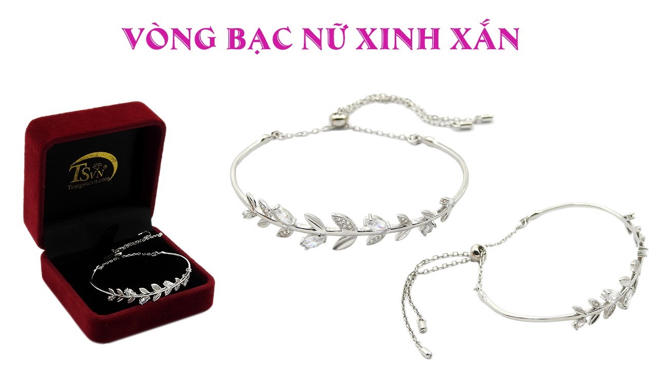 Vòng bạc nữ xinh xắn Vòng bạc nữ xinh xắn