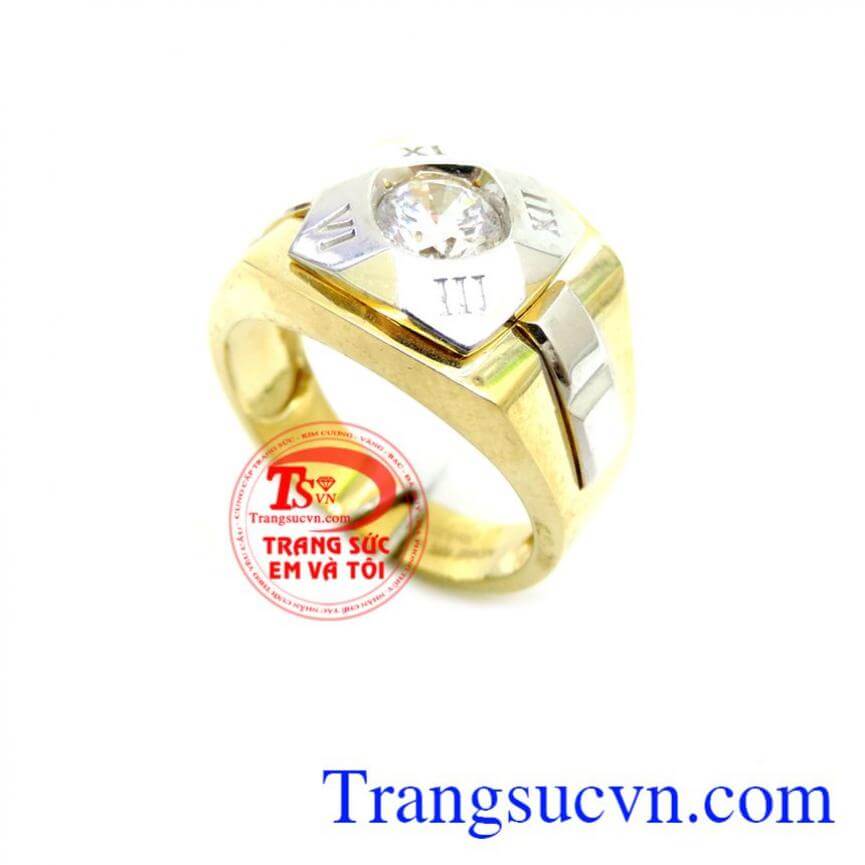 Nhẫn Nam Quý Ông Thành Đạt, Nhẫn nam vàng tây, nhẫn nam phong cách 10k Nhẫn Nam Quý Ông Thành Đạt, Nhẫn nam vàng tây, nhẫn nam phong cách 10k
