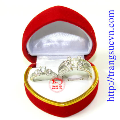 Nhẫn cưới vàng trắng, nhẫn cưới đẹp nhất