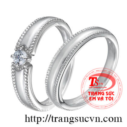 Cặp nhẫn cưới kim cương thiên thiên- vàng 18k  chọn nhẫn cưới, cách chọn nhẫn cưới, cachchonnhancuoi, ý nghĩa nhẫn cưới