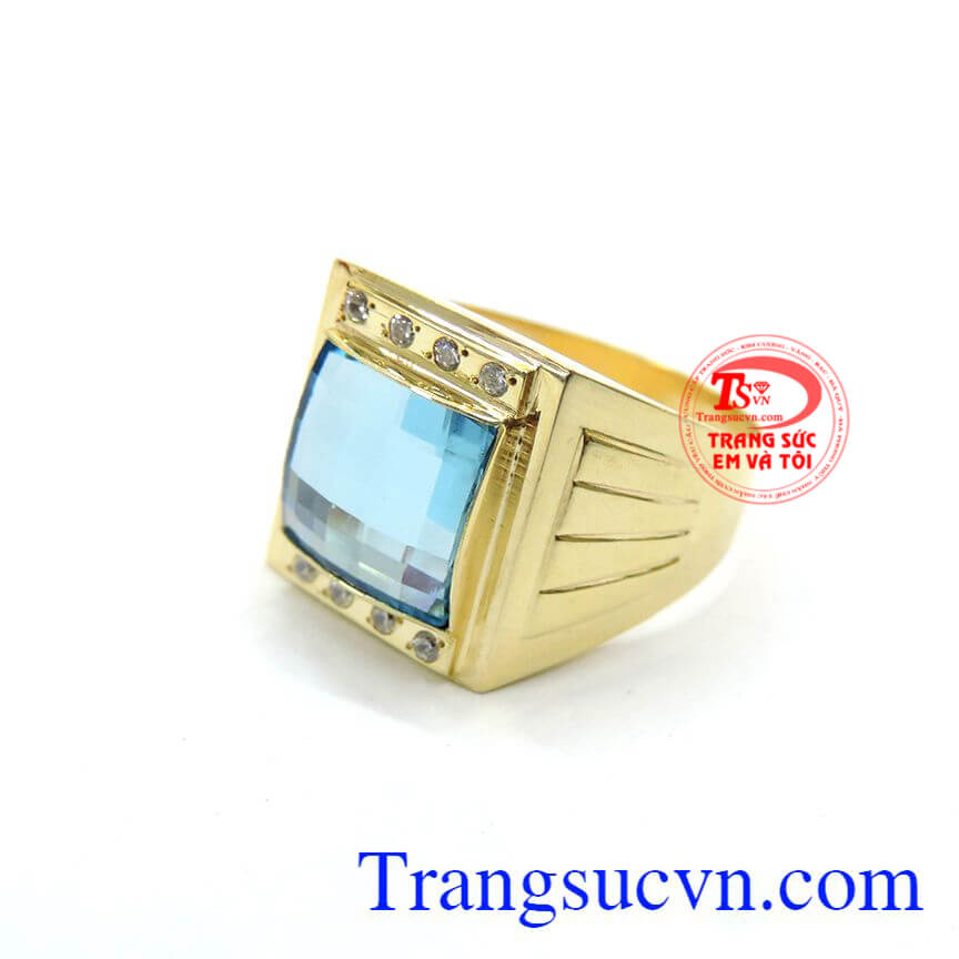 Nhẫn nam đeo hợp thời trang, chất lượng vàng đảm đeo bền đẹp sáng bóng, tinh tế và sang trọng dành cho phái mạnh, nhẫn nam phù hợp đeo ngón giữa và ngón áp út