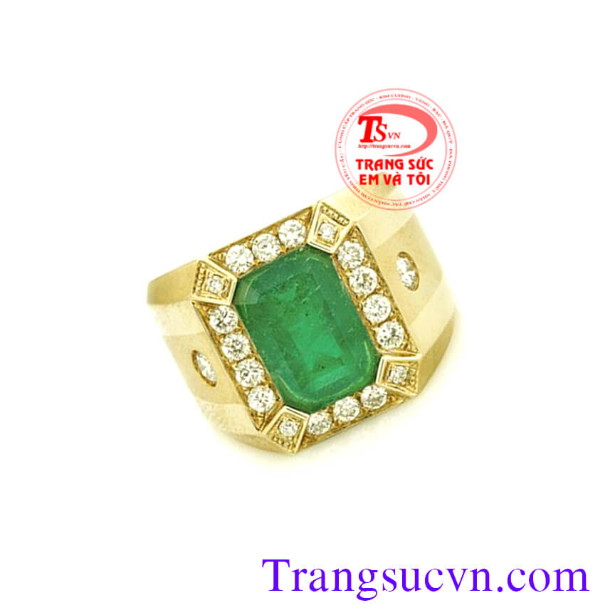nhan nam da,emerald,thien nhien, Nhẫn