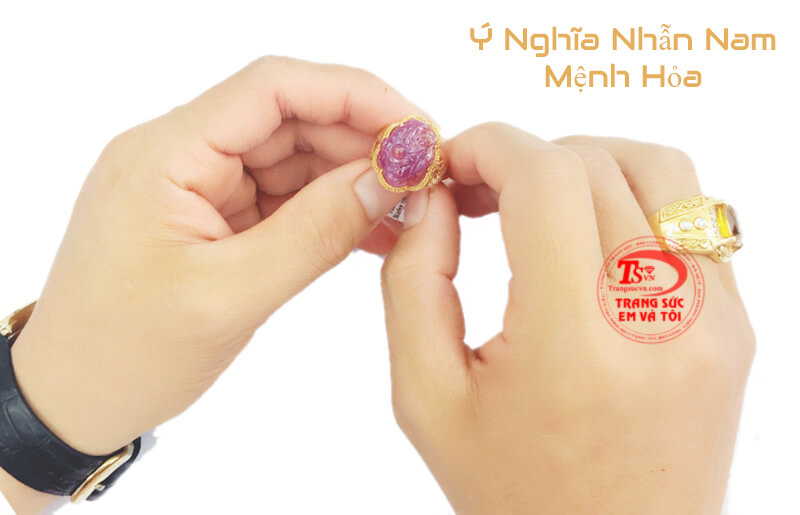 Nhẫn nam mệnh hỏa