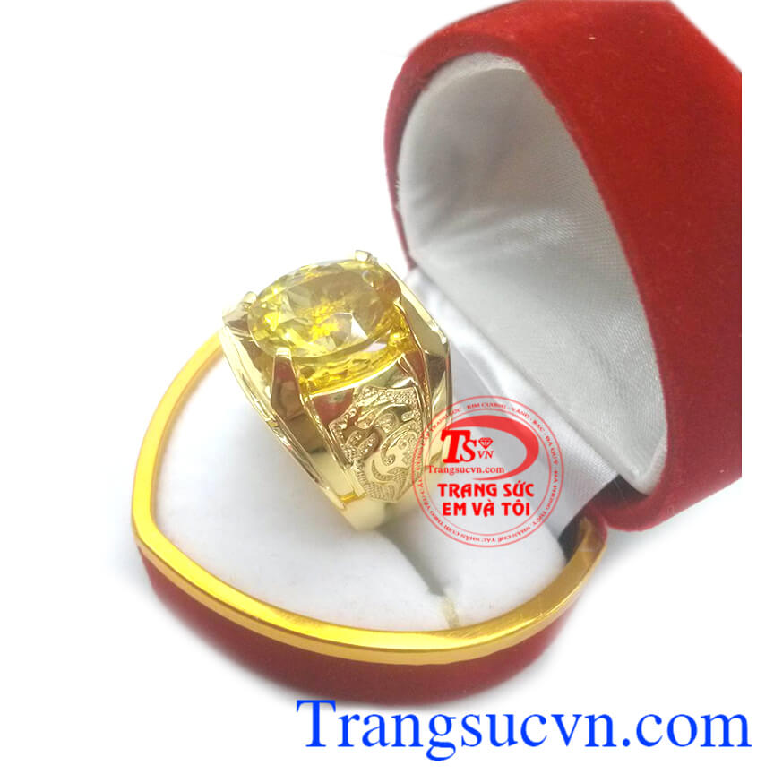 Nhẫn nam thạch anh vàng tươi Loại sản phẩm: Nhẫn nam thạch anh vàng Nhẫn nam thạch anh vàng tươi Loại sản phẩm: Nhẫn nam thạch anh vàng