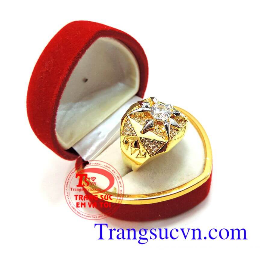 Nhẫn nam vàng tây mặt trời sang trọng và đẳng cấp,phù hợp thời trang,phong cách lịch lãm cho phái mạnh,vàng đảm bảo Uy tín cho nam bình chọn