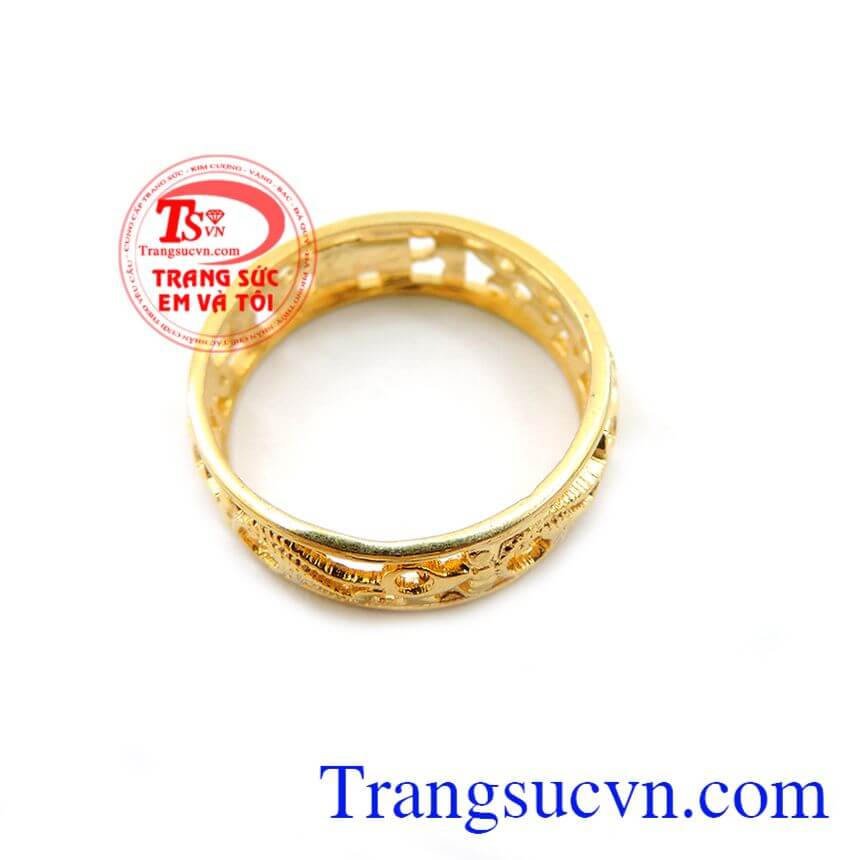 Nhẫn Nữ Hoa Văn 10k, Nhẫn nữ vàng, nhẫn nữ thời trang đẳng cấp