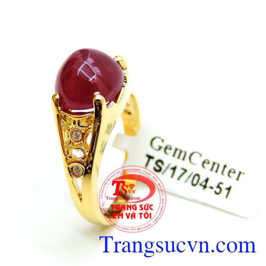 Nhẫn vàng hồng ngọc sức khỏe, Nhẫn nữ đá quý, nhẫn nữ vàng thời trang