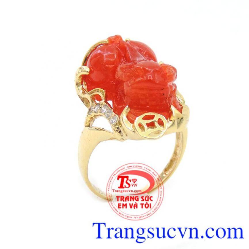 Nhẫn tỳ hưu đỏ mệnh Hỏa, Nhẫn nữ đá quý, nhẫn nữ đính đá tài lộc Nhẫn tỳ hưu đỏ mệnh Hỏa, Nhẫn nữ đá quý, nhẫn nữ đính đá tài lộc