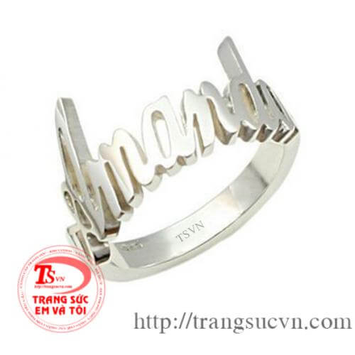 nhẫn chữ	 nhan_chu , nhẫn chữ