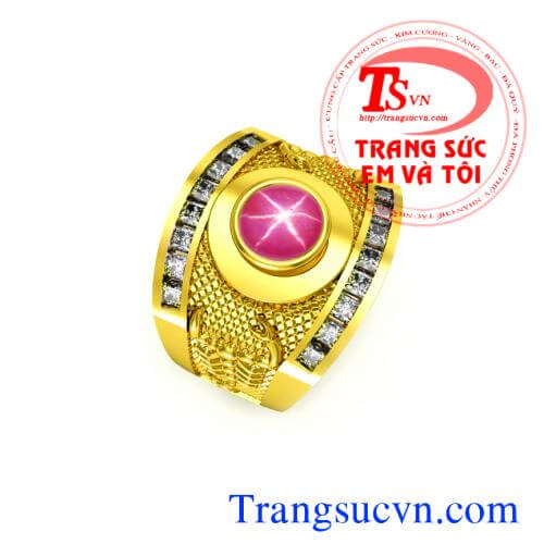 Nhẫn nam ruby sao, nhẫn ruby sao Nhẫn nam ruby sao, nhẫn ruby sao