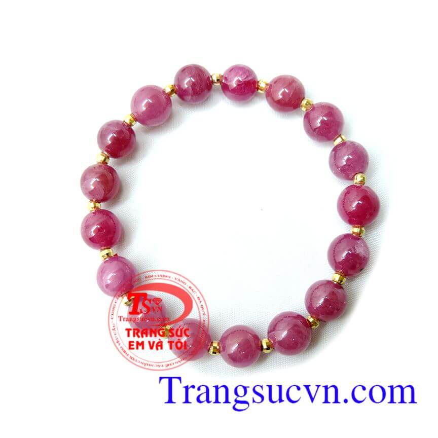 Vòng tay vàng ruby tự nhiên, Vong tay vang ruby tu nhien