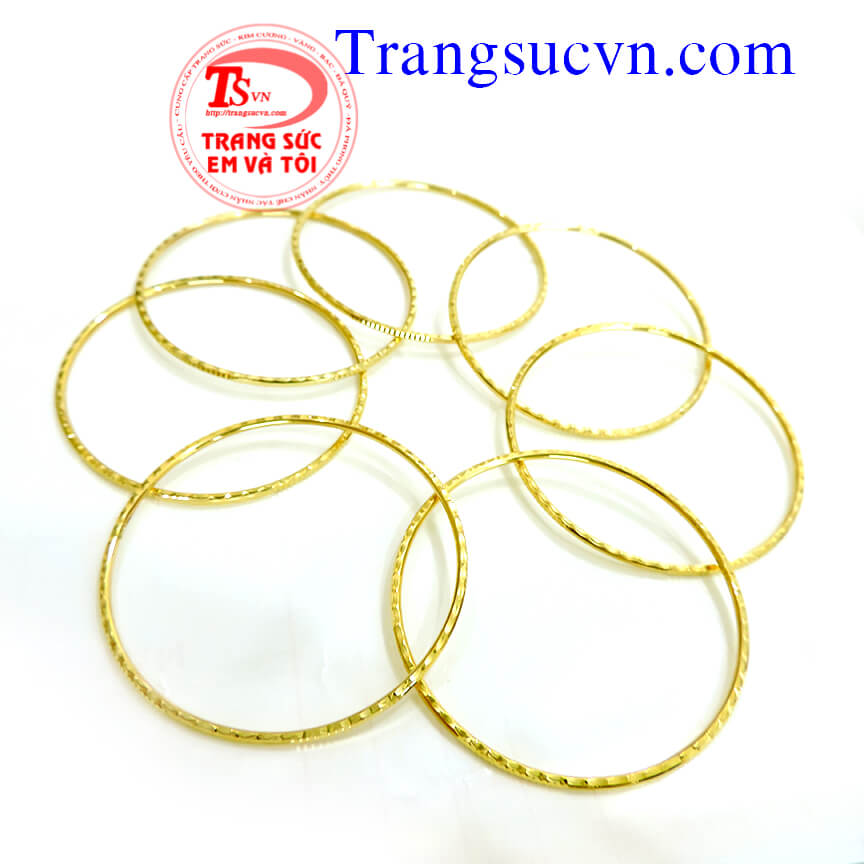 Vòng tay vàng tây, vòng tuần vàng, vòng 7 chiếc vàng tây,vòng tay vàng, vòng tay tuần đẹp,